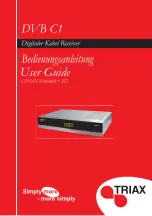 Предварительный просмотр 1 страницы Triax DVB C1 User Manual