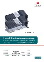 Предварительный просмотр 1 страницы Triax GHV 12 204 Series User Manual