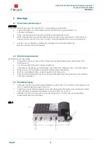 Preview for 9 page of Triax GHV 12 204 Series User Manual