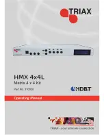 Preview for 1 page of Triax HMX 4x4L Operating Manual