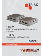 Предварительный просмотр 1 страницы Triax HTX 1V Operating Manual