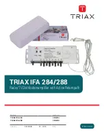 Preview for 1 page of Triax IFA 284 Manual