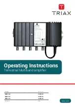 Preview for 1 page of Triax IFM 120 Operating Instructions Manual