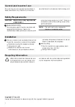 Preview for 2 page of Triax IFM 120 Operating Instructions Manual