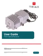 Triax ORB 923 Series User Manual preview