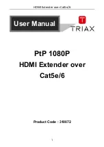 Preview for 1 page of Triax PtP 1080P User Manual