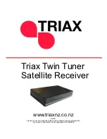 Triax SHD990 Quick Tips Manual предпросмотр