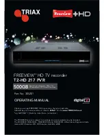 Triax T2-HD 217 PVR Operating Manual preview