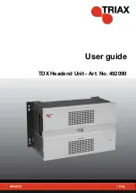 Triax TDX User Manual preview