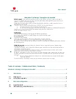 Preview for 2 page of Triax TECW 211 User Manual