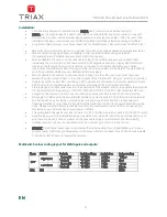 Preview for 4 page of Triax TMS 908 CE A User Manual