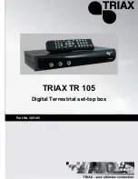 Triax TR 105 User Manual preview