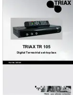 Preview for 1 page of Triax TR 105 User Manual