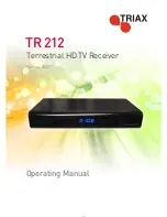 Triax TR 212 Operating Manual preview