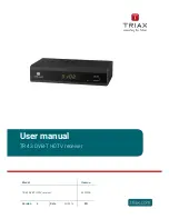 Preview for 1 page of Triax TR-43 User Manual