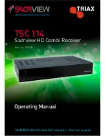 Предварительный просмотр 1 страницы Triax TSC 114 Operating Manual