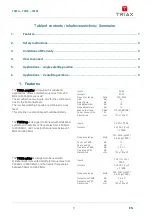 Preview for 2 page of Triax TSWA User Manual