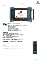 Предварительный просмотр 7 страницы Triax UPM 1400 User Manual