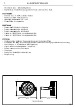 Предварительный просмотр 6 страницы Tribe LUMIPAR12UH3 User Manual