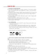 Preview for 10 page of Tribest slowstar SW-1000 Operating Manual