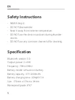 Preview for 5 page of Tribit TS-BTS21 User Manual