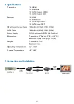 Предварительный просмотр 7 страницы Tributaries HDMI HXC6IR Instruction Manual