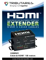 Tributaries HDMI HXMINI5 Instruction Manual preview