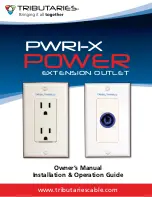 Предварительный просмотр 1 страницы Tributaries PWRI-X Installation & Operation Manual