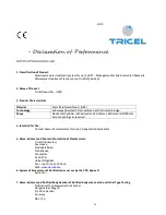 Preview for 36 page of Tricel NOVO EN6-50 User Manual