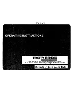 Preview for 1 page of Tricity Bendix 2156A Operating Instructions Manual