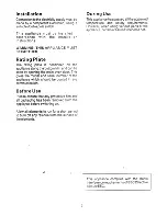 Preview for 4 page of Tricity Bendix 2977 Operating Instructions Manual