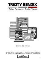 Предварительный просмотр 1 страницы Tricity Bendix ATB 3311 Operating And Installation Instructions