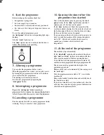 Preview for 9 page of Tricity Bendix AW 1001 W Operating & Installation Instructions Manual