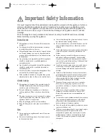 Preview for 2 page of Tricity Bendix AW 1260 W Operating And Installation Instructions