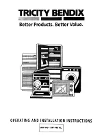 Tricity Bendix AW 440 AL Operating And Installation Instructions preview