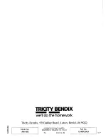 Preview for 24 page of Tricity Bendix AW 460 Operating And Installation Instructions