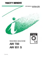 Preview for 1 page of Tricity Bendix AW 700 Operating & Installation Instructions Manual