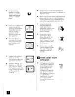 Preview for 8 page of Tricity Bendix B5650 Operating Instructions Manual