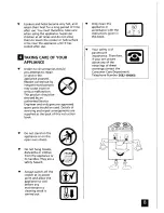 Preview for 9 page of Tricity Bendix B5650 Operating Instructions Manual