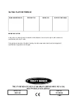 Предварительный просмотр 40 страницы Tricity Bendix BD 912/2 Operating And Installation Instructions