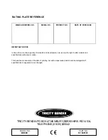 Preview for 35 page of Tricity Bendix BD900 Operating And Installation Instructions