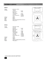 Preview for 2 page of Tricity Bendix Bedale Operating And Installation Instructions