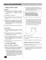 Preview for 8 page of Tricity Bendix Bedale Operating And Installation Instructions