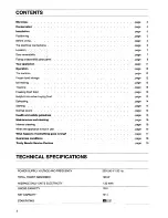 Preview for 2 page of Tricity Bendix BF422W Operating And Installation Instructions