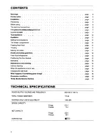 Preview for 2 page of Tricity Bendix BFF 780 W Operating And Installation Instructions