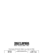 Предварительный просмотр 20 страницы Tricity Bendix BK450 Operating And Installation Instructions