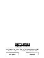 Preview for 20 page of Tricity Bendix BL 601 W Operating And Installation Instructions