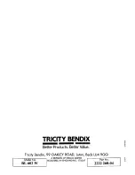 Предварительный просмотр 20 страницы Tricity Bendix BL602W Operating And Installation Instructions