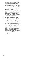 Preview for 4 page of Tricity Bendix BM 190 Instructions For Use And Care Manual