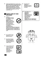 Preview for 7 page of Tricity Bendix BS 610 Operating Instructions And Owner'S Manual